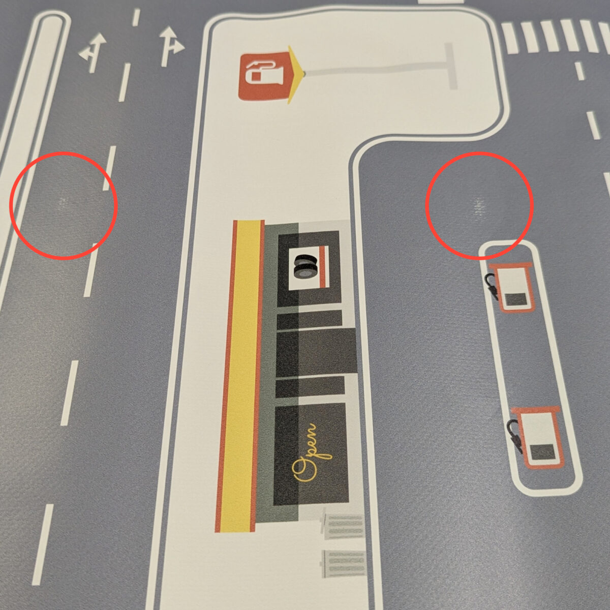 Exemple de défaut qualité mineur