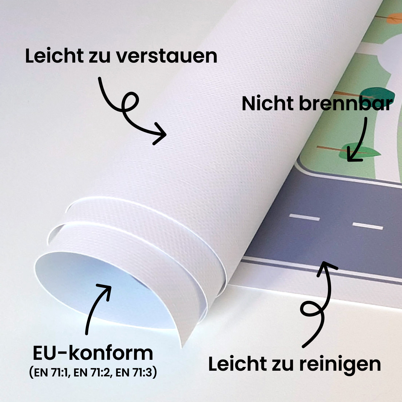 Einfach zu verstauen und zu reinigen