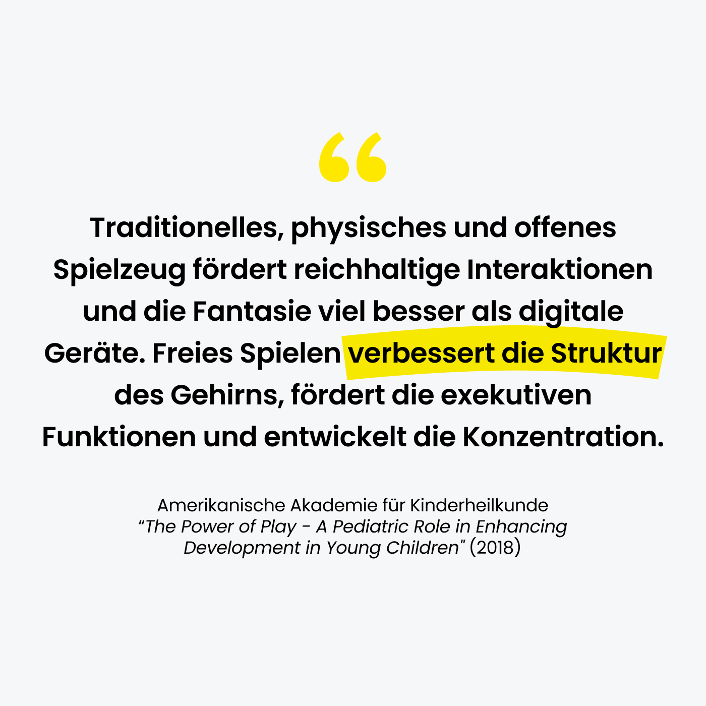 Spielzeug, das gut für die Entwicklung des Kindes ist
